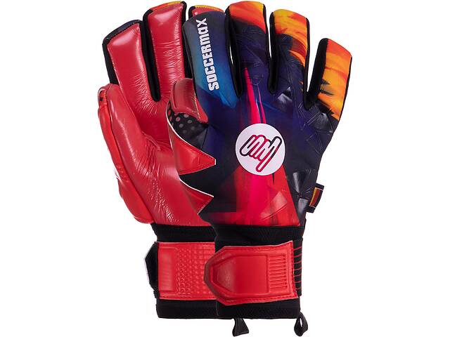 Перчатки вратарские SOCCERMAX GK-005 10 Красный