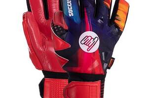 Перчатки вратарские Soccermax GK-005 FDSO 10 Красно-фиолетовый (57508102)