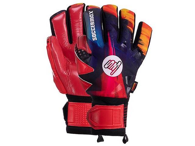 Перчатки вратарские Soccermax GK-005 FDSO 9 Красно-фиолетовый (57508102)