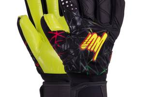 Рукавички воротарські SOCCERMAX GK-007 8 Чорний жовтий