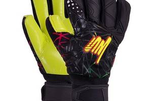 Перчатки вратарские Soccermax GK-007 FDSO 10 Черно-желтый (57508103)