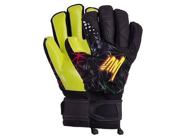 Перчатки вратарские Soccermax GK-007 FDSO 10 Черно-желтый (57508103)