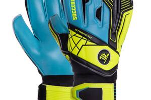 Перчатки вратарские SOCCERMAX GK-012 10 Желтый-голубой