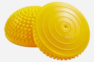 Півсфера масажна балансувальна 4FIZJO Balance Pad 16 см 2 шт (масажер для ніг, стоп) 4FJ0110 Yellow Купи уже
