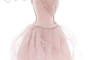 Подставка для украшений 'Розовое платье' 17.5х12.5х40.5см, подвеска