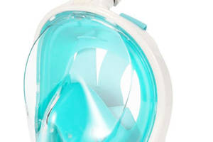 Полнолицевая маска для плавания Free Breath M2068G с креплением для камеры S/M Turquoise (3_00646)