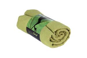 Полотенце для йоги Towel Grip Bodhi оливково-зеленый 183x61 см