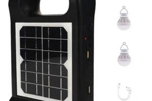 Портативная система освещения CCLAMP CL-12 Фонарь с солнечной панелью + 2 LED лампы (3_03008)
