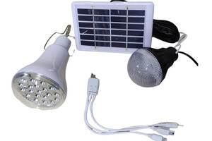 Портативная система освещения CCLAMP CL-508 2 LED лампы + солнечная панель (3_02942)