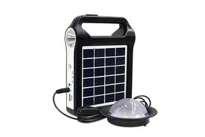 Портативная система освещения Easy Power EP-035 Фонарь с солнечной панелью + LED лампа 2400 mAh (3_03168)