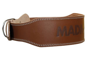Пояс для тяжелой атлетики MadMax MFB-246 Full leather кожаный Chocolate brown M