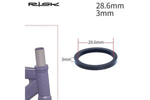 Кільце проставки карбон 3мм*28.6мм черн. RISK RA120-1-1 (черн.)