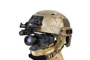 Прибор ночного видения PVS 14 Night Vision 4х с креплениями на шлем