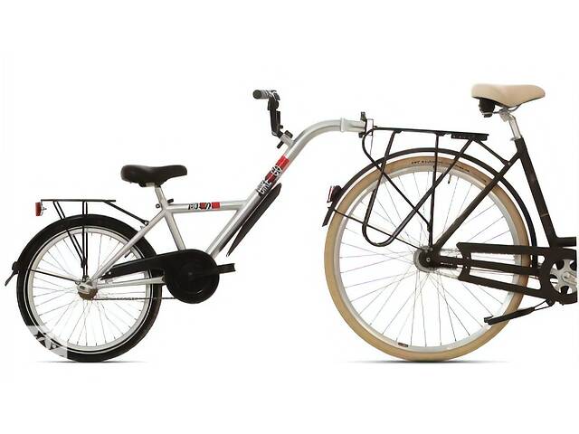 Прицеп для велосипеда Bike2go колесо 20 Серый (10302)