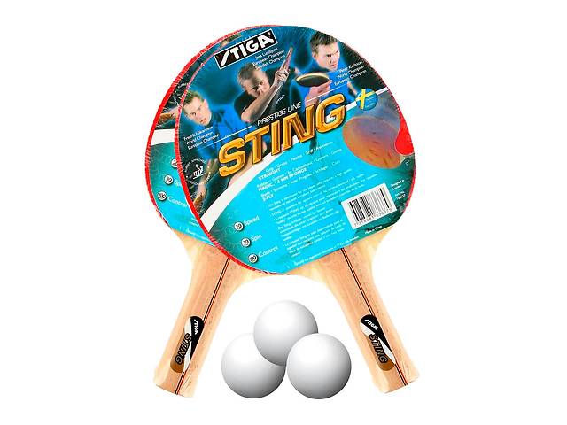 Ракетки для настольного тенниса Stiga Sting 2Set 2 ракетки и 3 мяча (9797)