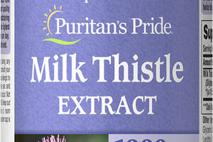 Расторопша Milk Thistle 4:1 (Silymarin) Puritan's Pride 1000 мг 90 капсул (31975)