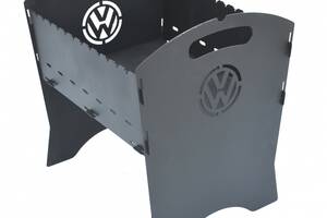 Разборной мангал Троян Volkswagen (3мм ) с сумкой 35*40*45 см