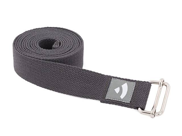 Ремень для йоги Asana Belt Bodhi антрацит 250×3.8 см