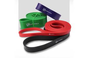 Резиновые петли для фитнеса UPowex Power Bands 4 шт 7-56 кг Разноцветные (I984)