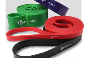 Резиновые петли для фитнеса UPowex Power Bands 4 шт 7-56 кг Разноцветные (I516)