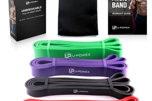 Резиновые петли для фитнеса UPowex Power Bands 4 шт 7-56кг + чехол (hub_NgHK36439)