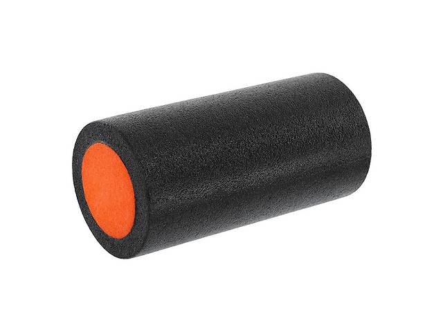 Роллер для йоги и пилатеса гладкий FI-9327-30 FDSO Черно-оранжевый (33508353)