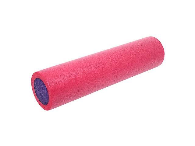 Роллер для йоги и пилатеса гладкий FI-9327-60 FDSO Розово-фиолетовый (33508377)