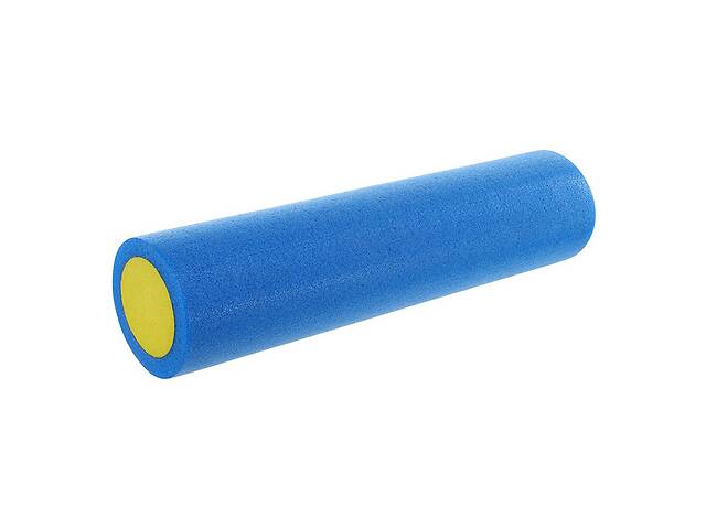 Роллер для йоги и пилатеса гладкий FI-9327-60 FDSO Сине-желтый (33508377)