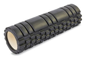 Роллер для занятий йогой и пилатесом Grid Combi Roller FI-6675 d-14см, l-45см Черный
