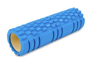 Роллер для занятий йогой и пилатесом Grid Combi Roller FI-6675 d-14см, l-45см Синий