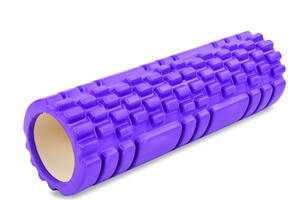 Роллер для занятий йогой и пилатесом Grid Combi Roller FI-6675 d-14см, l-45см Фиолетовый (AN0597)