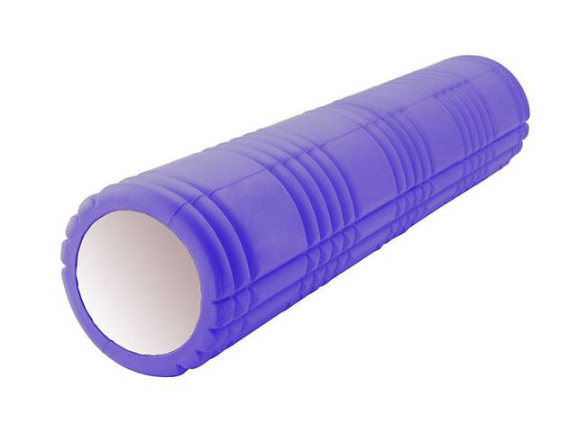 Роллер для занятий йогой и пилатесом planeta-sport Grid 3D Roller l-61см FI-4941 Фиолетовый