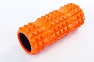Роллер для занятий йогой и пилатесом planeta-sport Grid Spine Roller l-33см FI-5712 Оранжевый