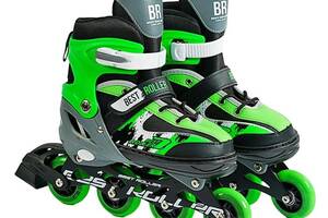 Роликовые коньки Best Roller 30-33 17-18.5 см Green (151221)