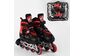 Роликовые коньки Best Roller 30-33 PU колёса, свет на переднем колесе, в сумке Red/Black 98927