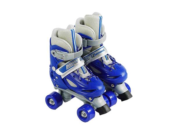 Роликовые коньки Best Roller 31-34 светящиеся PVC колёса Blue (141163)