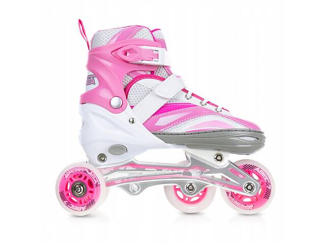 Роликовые коньки SportVida 4 в 1 Size 35-38 White/Pink SV-LG0011