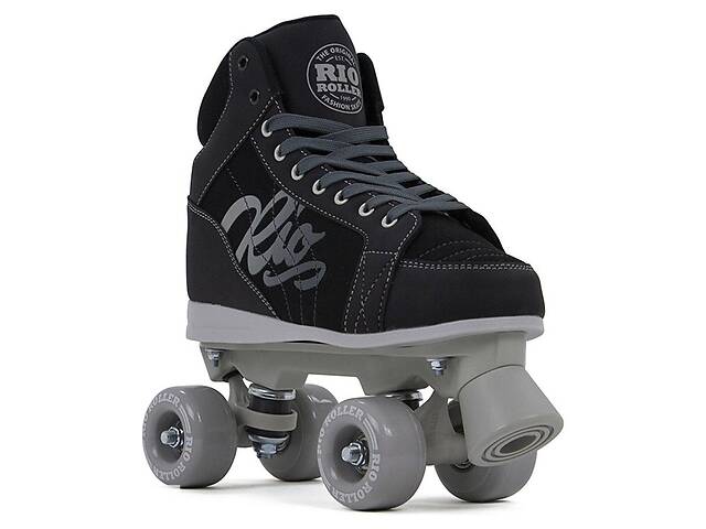 Ролики Rio Roller Lumina Black Grey (Чёрно-серый, 37)