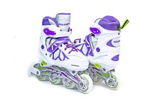 Ролики Scale Sports размер 29-33 White-Violet (LF 601A-S-1)