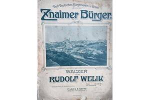 Rudolf Welik.Znaimer B&rger. Walzer.