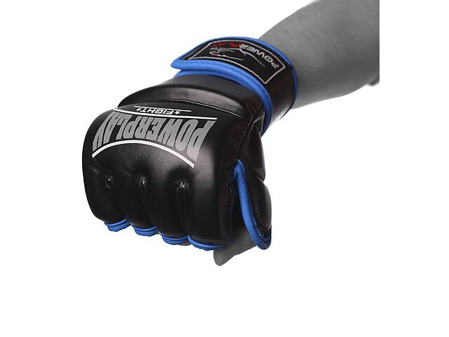 Перчатки для MMA PowerPlay 3058 XL Черно-синие (PP_3058_XL_Black/Blue)
