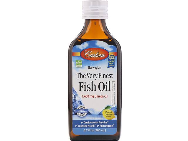 Риб'ячий жир Carlson Labs Fish Oil Апельсин 200 мл (33869)