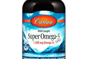 Рыбий жир Carlson Labs Super Omega -3 1200 мг 250 капсул (2324)