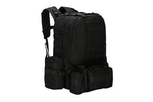 Рюкзак тактический +3 подсумка AOKALI Outdoor B08 75L Black (5367-16917)