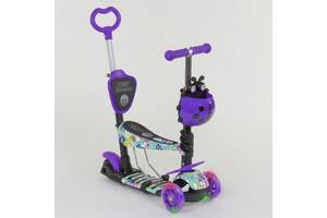 Самокат 5в1 Best Scooter (PU колеса с подстветкой) Абстракция Multicolor (84216)