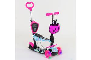 Самокат 5в1 Best Scooter (PU колеса с подсветкой) Абстракция Multicolor (84215)