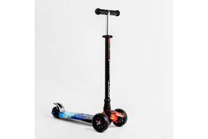 Самокат Best Scooter MAXI S 4 колеса PU СВЕТ Fire and ice 60 кг Разноцветный (114189)