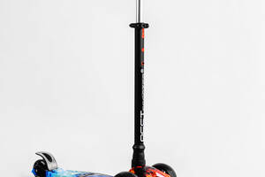 Самокат Best Scooter MAXI S 4 колеса PU СВЕТ Fire and ice 60 кг Разноцветный (114189)