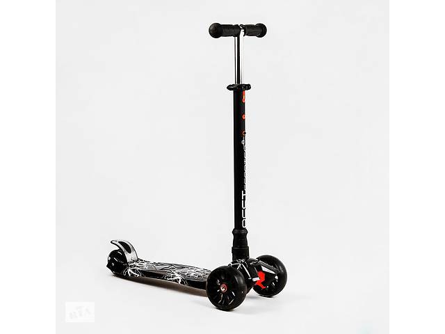 Самокат Best Scooter MAXI S 4 колеса PU СВЕТ Lightning 60 кг Разноцветный (111811)