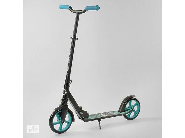 Самокат Best Scooter Wolf 49733 Складной, Амортизатор, Подножка (361649)